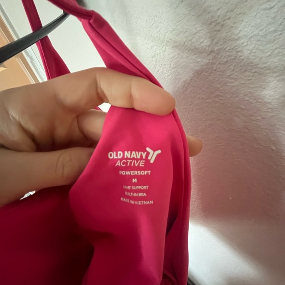 Old Navy Active Powersoft Top Pink Medium - Picture 2 of 2
